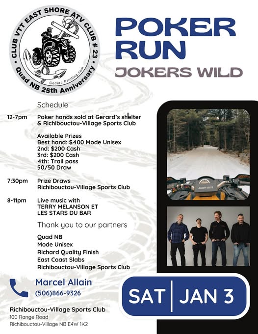 Club VTT East Shore Atv Club #23 Poker Run