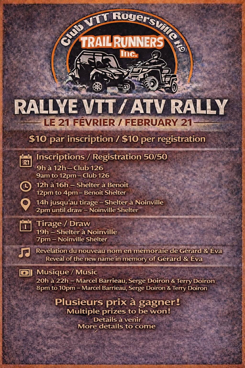 Club VTT Rogersville ATV Club Rally
